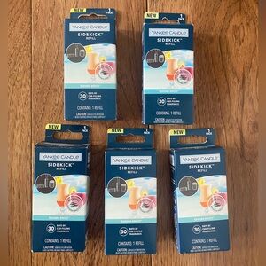 5 Yankee Candle Sidekick Refill Bahama Breeze car fragrance air freshener NEW